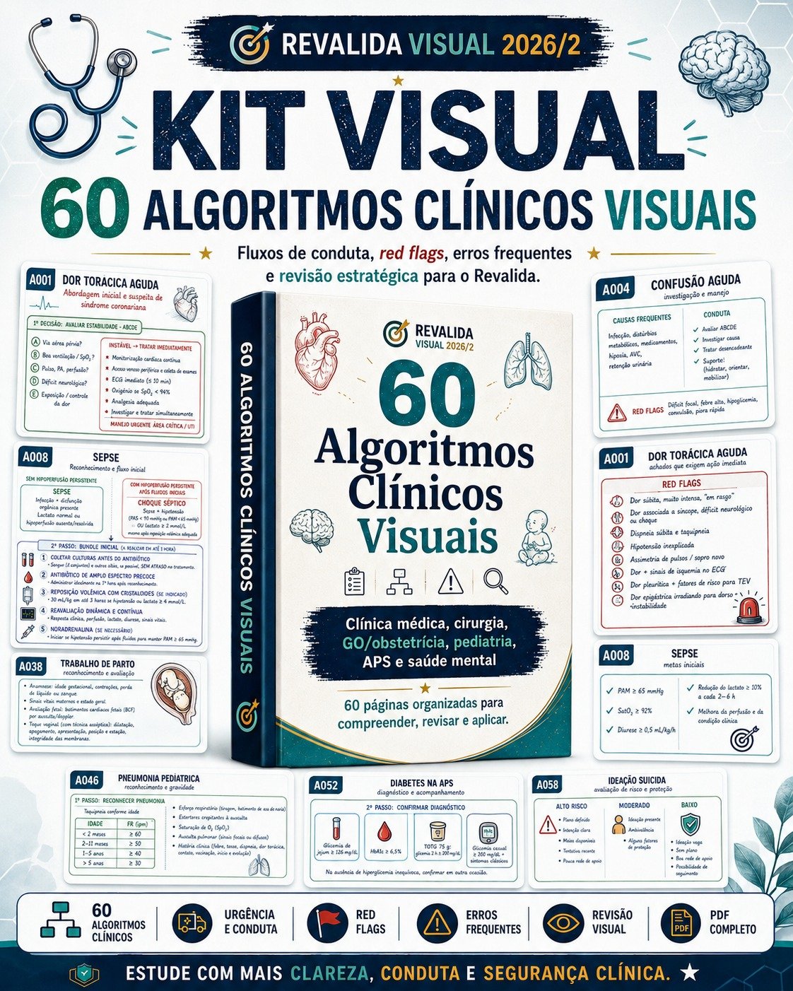 Capa dos 60 Algoritmos Clínicos Visuais